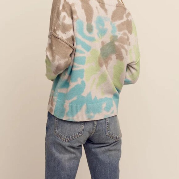 Like New! Lisa Todd "Flying Colors" Tie-Dye Print Cardigan Size XS - Picture 4 of 10